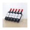 MObyat Casier à vin Casier à vin en Fer, casier à vin de comptoir, Support de 5 Bouteilles de vin, présentoir de Rangement, c