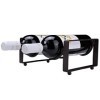 SHERAF Casier à vin de Table sur Pied, 2 Bouteilles, Support de Stockage de vin sur Pied empilable en métal pour armoires, co