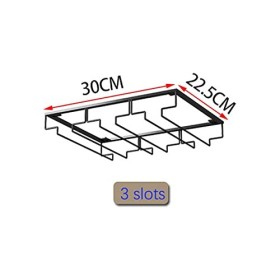 IOSIX Étagère de stockage dalcool, Porte-vins en verre à vin en verre de fer à vin Casier à vin Couleur : 3 slots 