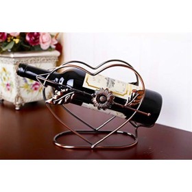 Étagère de Stockage dalcool, 1pc Fer métiers créatifs Titulaire de vin en Forme de Coeur en Gros matériel de vin dameubleme