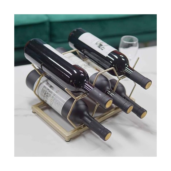 JSLXNDM Casier à Bouteilles De Vin, Casier à Bouteilles en Bois, Casier en Fer, Grand Espace Dempilage, Adapté Aux Bars, sou