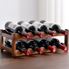 Casier à Vin Casier à Vin Rouge en Bois Massif Champagne Casier à Vin Rouge étagère Décoration Casier à Vin Ménage Petit Mode