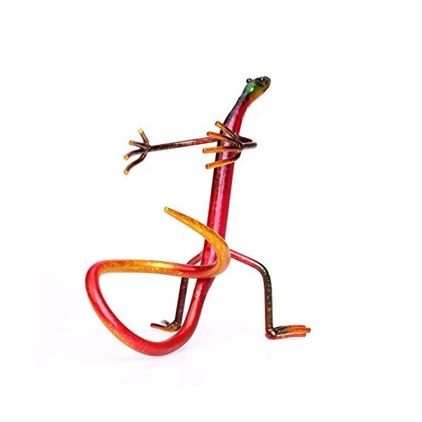 Ornements Porte-vin casier à vin étagère à vin Sculpture en métal Artisanat décorations pour la Maison décorations intérieure