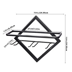 EINES Casier à vin de comptoir Racque de vin de Style Minimaliste Mural Salle à vin Salon Salon Cuisine Affichage à vin Casie