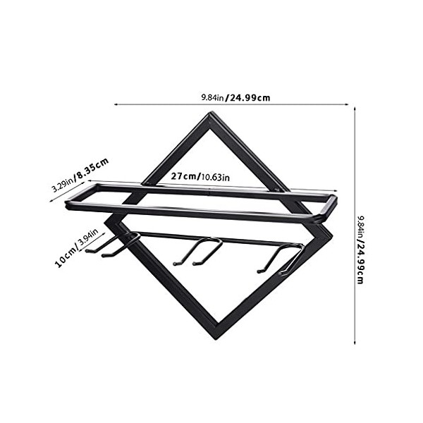 EINES Casier à vin de comptoir Racque de vin de Style Minimaliste Mural Salle à vin Salon Salon Cuisine Affichage à vin Casie
