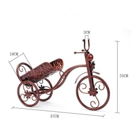 EINES Casier à vin de comptoir Porte-Bouteille de vin de vélo, casier à vin de Bureau, comptoir autoportant, Stockage de Bout