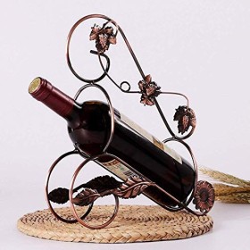 Casier à vin Accueil Support Rouge Support à Verre à Vin S, Fer Art Feuilles de Raisin Mode Créative Couleur Choix Multiple A