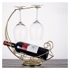 GRFIT Porte - vin Rouge Racquette à vin en Fer forgé Gobelet à gobelet à lenvers Down Wine Rack Ornements Accueil Vin vitrag