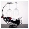 GRFIT Porte - vin Rouge Racquette à vin en Fer forgé Gobelet à gobelet à lenvers Down Wine Rack Ornements Accueil Vin vitrag