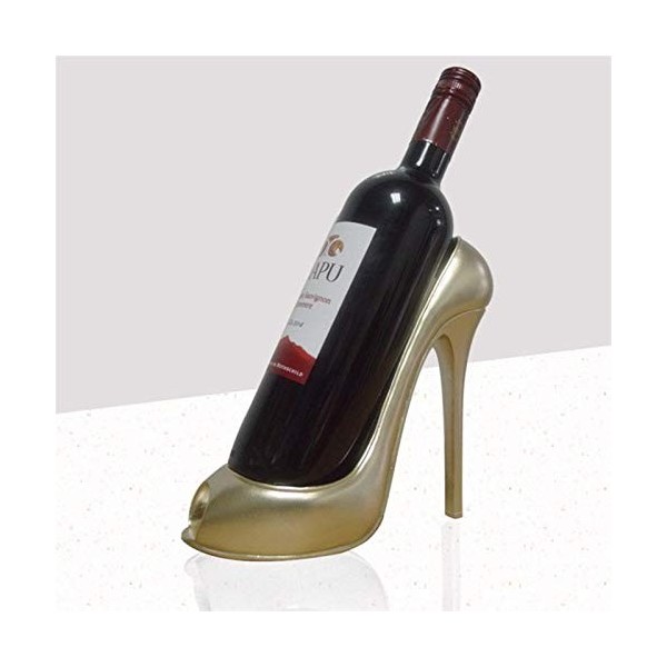 Support à bouteille de vins, Chaussure à talons hauts rossages de vin de vin bidon de vins porte-vins de whisky Barware Nouve