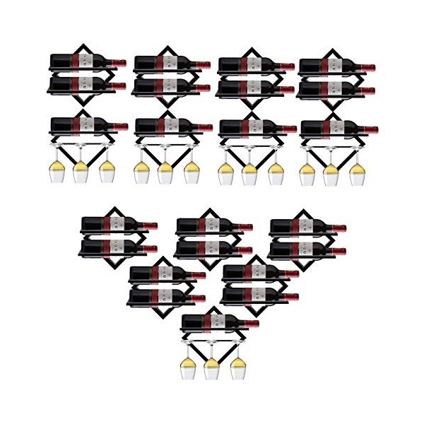 Support à Bouteille de vins, Porte-vins muraux muraux créatifs européens, Rack de Coupe à vin, vin de Bouteille de vin de vin