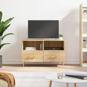 VEEKI Meuble TV, Meuble TV Suspendu, Meuble TV Industriel, Meuble TV Bois, Meuble Chambre, Convient pour Salon ou Chambre, Ch