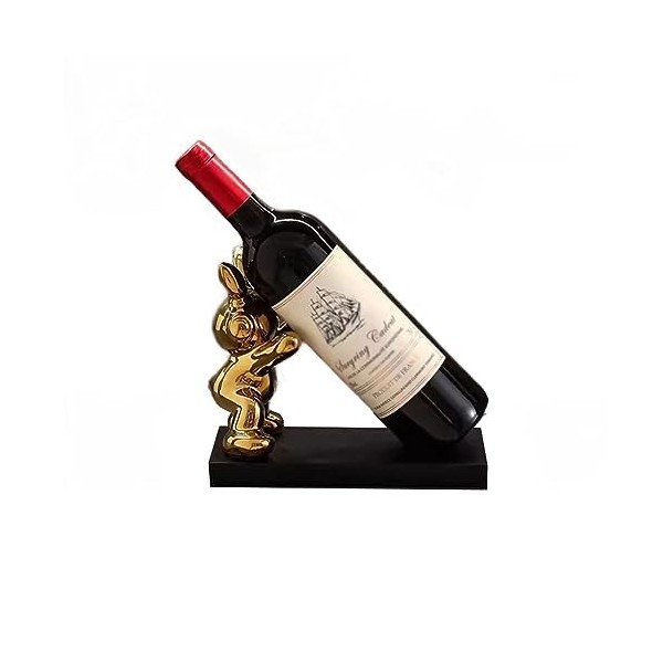 YHANNI TZNNXZWX Casier à Vin en Forme De Lapin Ornements en Céramique Décor Stockage Bureau Meuble TV Salon Bureau Boutique é