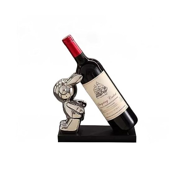 YHANNI TZNNXZWX Casier à Vin en Forme De Lapin Ornements en Céramique Décor Stockage Bureau Meuble TV Salon Bureau Boutique é