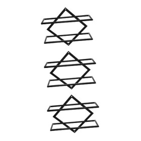 DECHOUS 3 Pièces Casier à Vin en Métal Supports Muraux pour Présentoir à Vin Casiers à Vin pour Garde-Manger Casier à Vin Déc