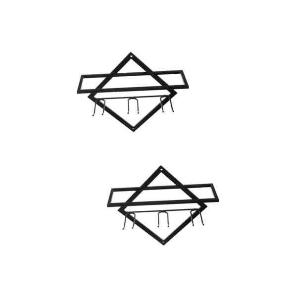 DECHOUS 3 Pièces Casier à Vin en Métal Supports Muraux pour Présentoir à Vin Casiers à Vin pour Garde-Manger Casier à Vin Déc