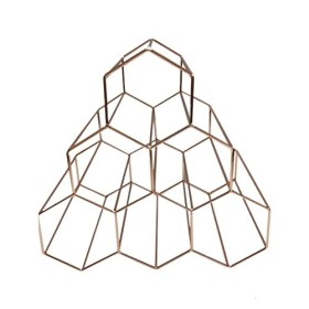 WAOCEO Casier à vin Casier à vin de Table, 6 Bouteilles de casier à vin créatif en nid dabeille en métal, Support de Rangeme