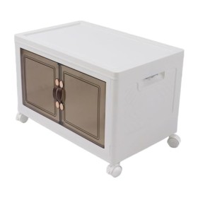 Grands bacs de rangement empilables pour lorganisation de la chambre à coucher — Organisateur deêtements pour placard autopo