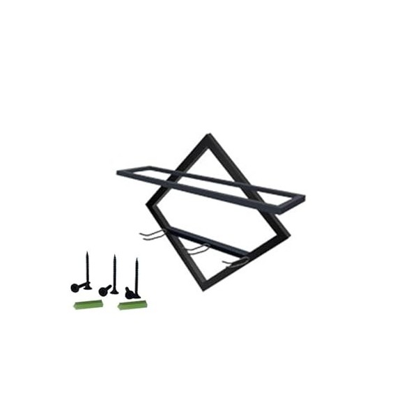 WaLdor Casier à vin Casier à vin Rouge en Fer, Rangement Mural Simple for Salon, Ensemble de Verres à vin Rouge, Support créa