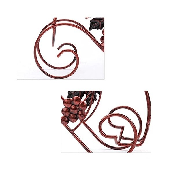 Casier à vin Casier à vin sur Pied Décorations pour la Maison Qualité en Fer forgé Apparence exquise Casier à vin rétro créat