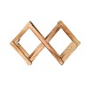 IOSIX Étagère de Stockage dalcool, Porte-vins Domestique de Bois Classique 8 Bouteille vin Support Montage en Bois de Boutei