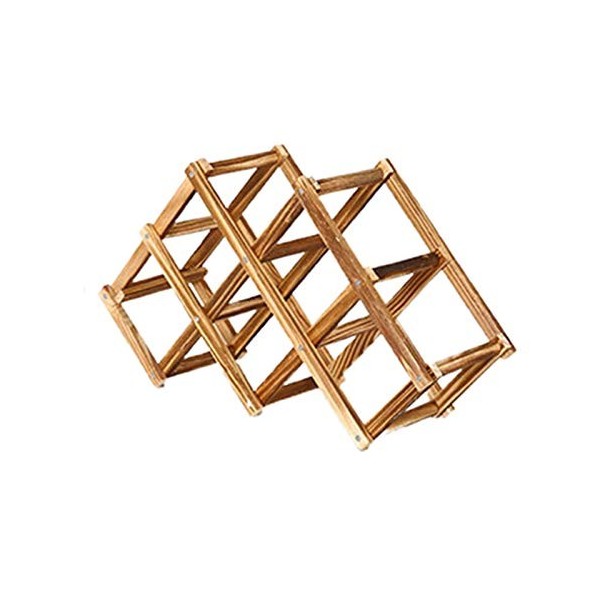 IOSIX Étagère de Stockage dalcool, Porte-vins Domestique de Bois Classique 8 Bouteille vin Support Montage en Bois de Boutei