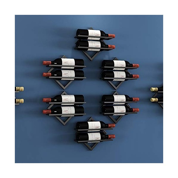 IOSIX Étagère de Stockage dalcool, Porte-Bouteille de vin en métal de Fer de Fer à vin en métal Porte-vignobles Bar vin de v