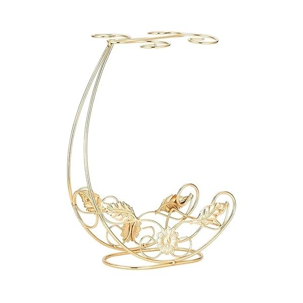 HEXEH Casier à Vin Top Top Top Supple-Utilisation DE VINS-Rack ET Goblet DE BOUILLAGE Tenue 1 Bouteille et 4 Verre de vin de 