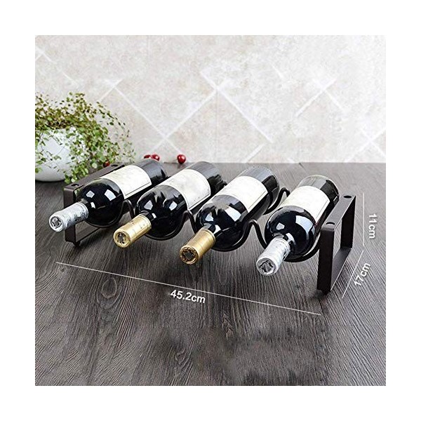 Casier à vin Accueil Support Rouge Support de Verre à Vin Restaurant Bar 1/4 Couche Porte-Bouteilles Empilable Affichage de S