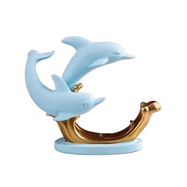 Wnota Porte Bouteilles Créatif Dauphin Casier À Vin Ameublement Résine Fer Forgé Porte-Bouteille De Vin Cadeau pour Amateur D