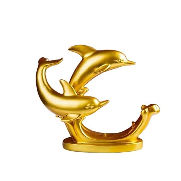 Wnota Porte Bouteilles Créatif Dauphin Casier À Vin Ameublement Résine Fer Forgé Porte-Bouteille De Vin Cadeau pour Amateur D