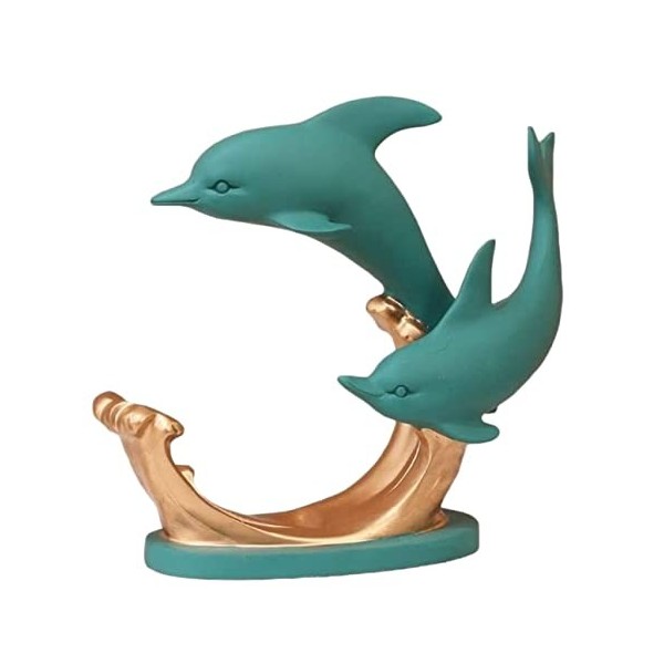 Wnota Porte Bouteilles Créatif Dauphin Casier À Vin Ameublement Résine Fer Forgé Porte-Bouteille De Vin Cadeau pour Amateur D