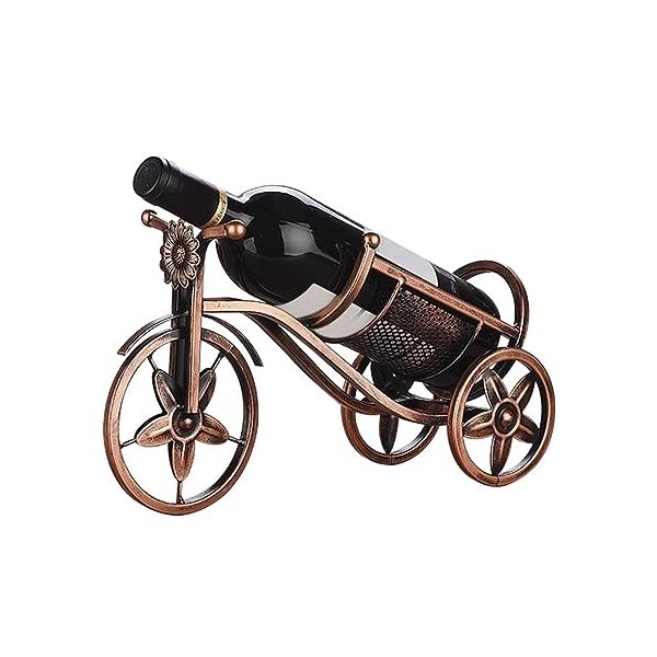 Casier à vin simple for vélo, casier à vin de comptoir autoportant, casier à vin de vélo vintage, casier à vin en métal en fo