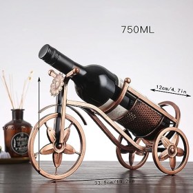 Casier à vin simple for vélo, casier à vin de comptoir autoportant, casier à vin de vélo vintage, casier à vin en métal en fo