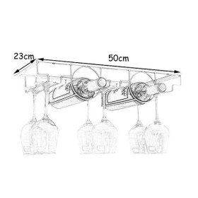 ANSNOW Casiers À Vin Muraux, Casiers Et Armoires À Vin Autoportants, Porte-Bouteilles de Vin Et Verres À Vin, Supports À Verr