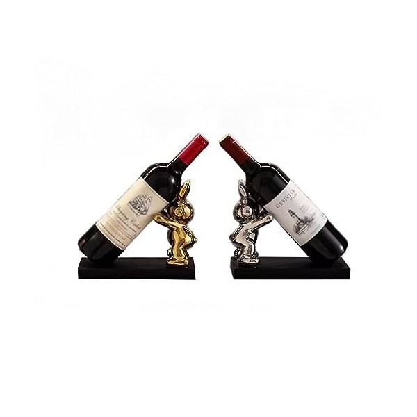 YHANNI TZNNXZWX Casier à Vin en Forme De Lapin Ornements en Céramique Décor Stockage Bureau Meuble TV Salon Bureau Boutique é