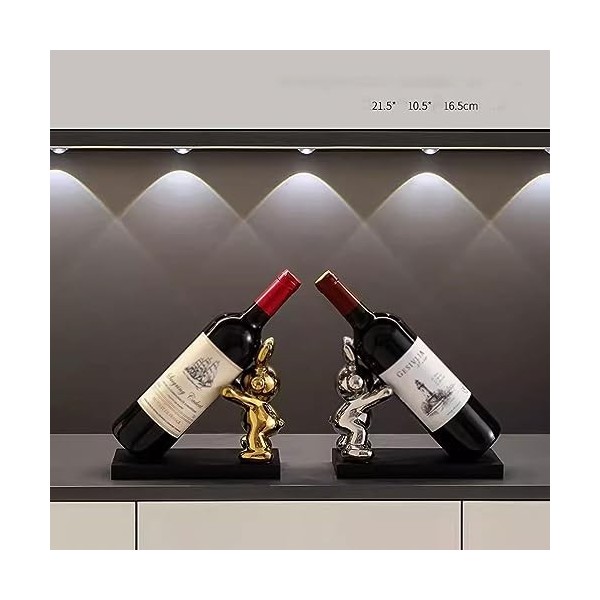 YHANNI TZNNXZWX Casier à Vin en Forme De Lapin Ornements en Céramique Décor Stockage Bureau Meuble TV Salon Bureau Boutique é