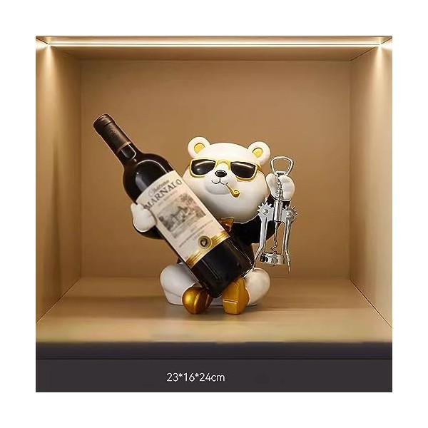 YHANNI TZNNXZWX Bureau Animal Casier à Vin Résine Ornements De Stockage De Bureau Décor Meuble TV Entrée Salon 23x16x24cm Siz