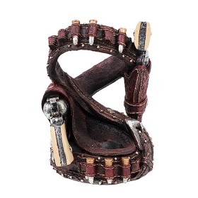 FURLOU 1 pc Résine Revolver Casier à Vin Nuit Stand Décor Résine Artisanat Vintage Décor for La Maison Cuisine Casier À Vin R