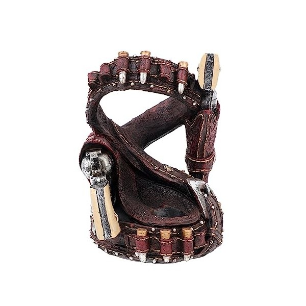 FURLOU 1 pc Résine Revolver Casier à Vin Nuit Stand Décor Résine Artisanat Vintage Décor for La Maison Cuisine Casier À Vin R