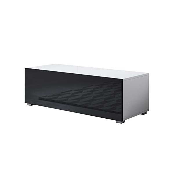 MB Muebles Bonitos | Meuble TV télé avec Rangement Moderne avec Pieds 2 cm Luke H1 | Largeur 100cm x Hauteur 32cm x Profondeu