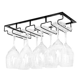 FanXus Casier à vin de Bar casiers à vin de Plafond casier à Bouteilles de vin Mural ， sous Une étagère de Meuble de Placard,