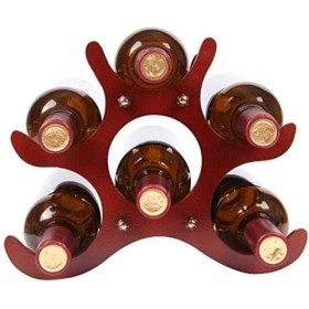 Support de stockage de vin, casier à vin, présentoir de bouteille, présentoir dornements en bois massif Armoires à vin de bo