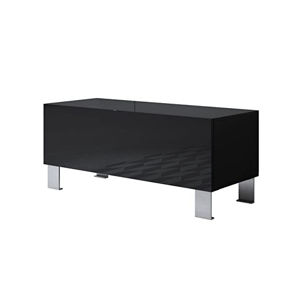 MB Muebles Bonitos | Meuble TV télé avec Rangement Moderne avec Pieds 2 cm Luke H1 | Largeur 100cm x Hauteur 32cm x Profondeu