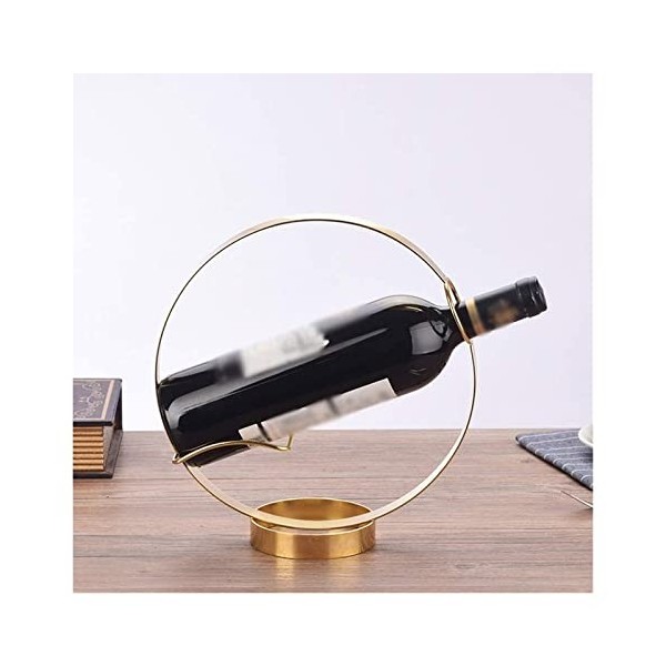 MAKIVI Casier À Vin Décoration en Fer Forgé Simple Personnalité Ameublement Salon Cave À Vin Décoration Étagère À Bouteille D