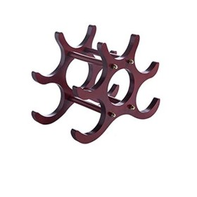 Support Mural de Stockage de vin, casier à vin en Bois Massif Maison Assemblage Simple décoration présentoir de Bouteille de 