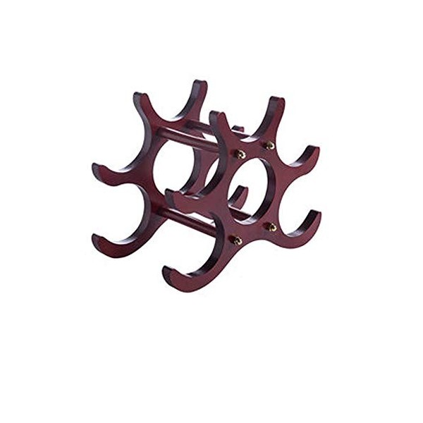 Support Mural de Stockage de vin, casier à vin en Bois Massif Maison Assemblage Simple décoration présentoir de Bouteille de 