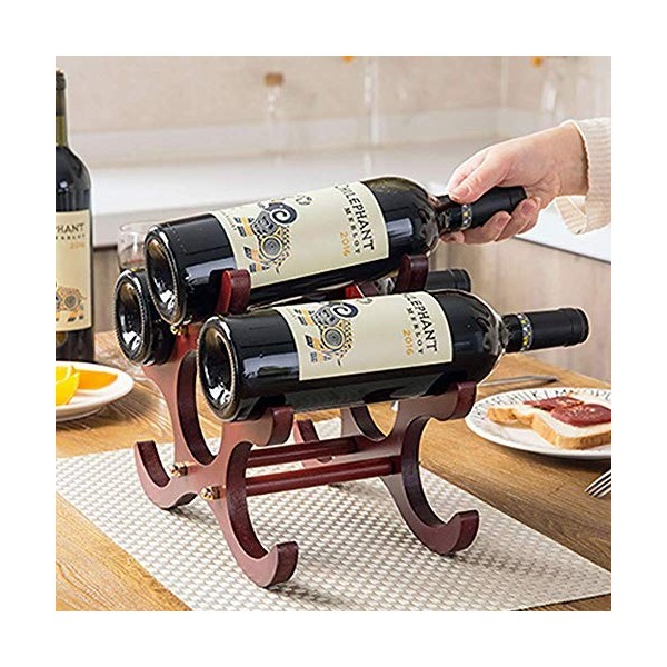 Support Mural de Stockage de vin, casier à vin en Bois Massif Maison Assemblage Simple décoration présentoir de Bouteille de 