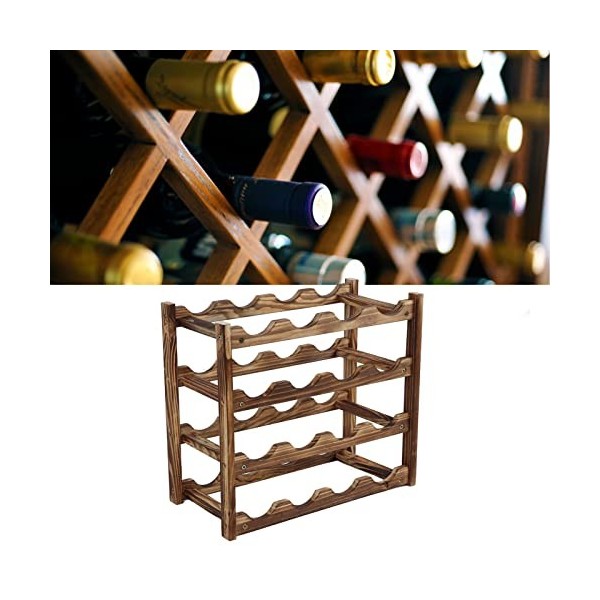 Casier à Vin de Comptoir, Casier à Vin de Grande capacité, Bonne stabilité, Finition Soignée pour Un Usage Domestique Capaci