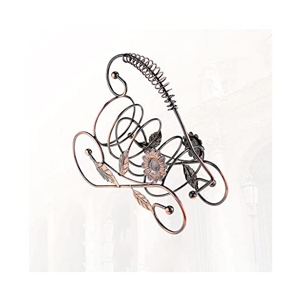 Support Décoratif pour Casier à Vin Racque de vin de Style rétro Racque de vin en Fer forgé Racque daffichage en Fer europée